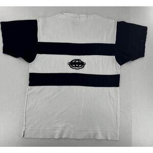 Gucci Men’s T Shirt Sz L Logo Navy Blue White Stripe Nautical Old Money Luxury​